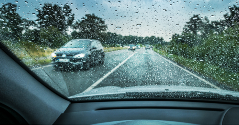 car accidents due to wet and stormy weather